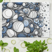 Linge De Cuisine Sable de plage - Abstrait (Plié)