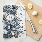 Linge De Cuisine Sable de plage - Abstrait (Quart Plié)