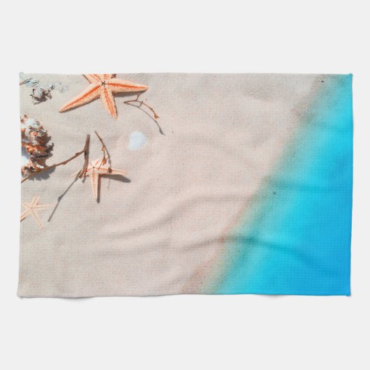 Linge De Cuisine Sable Tropical Beach Starfish (Horizontal)