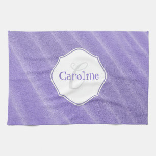Linge De Cuisine Sable Violet Ripples Cuisine personnalisée Serviet