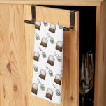 Linge De Cuisine Sac à thé rapide Motif sur blanc<br><div class="desc">Amateurs de thé motif avec la couleur arrière - plan vous pouvez customiser.</div>