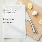 Linge De Cuisine Sachets maison faits avec amour ajouter texte site (Quart Plié)