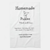 Linge De Cuisine Sachets maison faits avec amour ajouter texte site (Vertical)