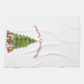 Linge De Cuisine Sacoche de Noël avec os de Sucre de canne (Horizontal)