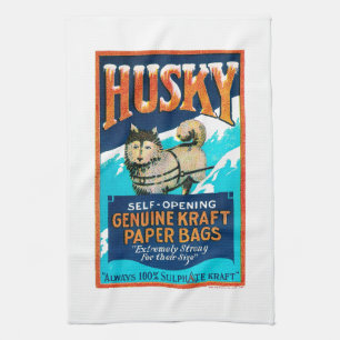 Linge De Cuisine Sacs en papier kraft Husky auto-ouvrant
