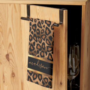Linge De Cuisine Safari Brown Leopard - Personnaliser