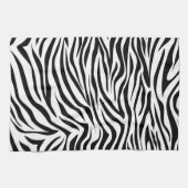 Linge De Cuisine Safari noir Zebra (Horizontal)