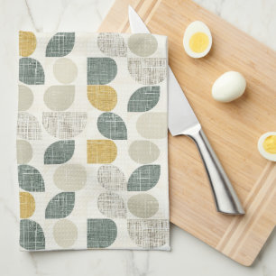 Linge De Cuisine Sage Green Boho Abstrait