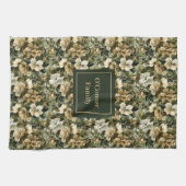 Linge De Cuisine Sage Green Dish Towel Personalized Chic Accent (Horizontal)