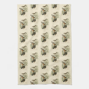 Linge De Cuisine Sage Thrasher and Varied Thrush, Audubon's Birds