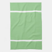 Linge De Cuisine Sage Vert Avec Bande Blanche (Vertical)