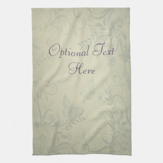 Linge De Cuisine Sage Vert Vintage (Vertical)