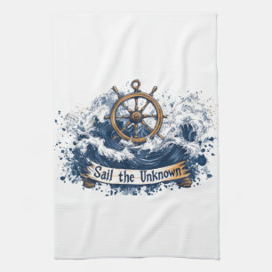 Linge De Cuisine "Sail the Unknown" - Conception inspirée par le na