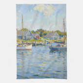 Linge De Cuisine Sailboats Impressionism New England (Vertical)