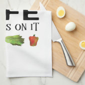 Linge De Cuisine Saine dire Mangez comme votre vie en dépend (Quart Plié)