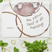 Linge De Cuisine Saint Cuppa Jo Absurdi-tea towel (Plié)