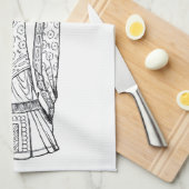 Linge De Cuisine Saint Deiniol Abbé et Évêque (Quart Plié)
