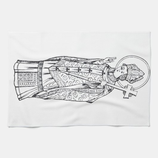 Linge De Cuisine Saint Deiniol Abbé et Évêque (Horizontal)