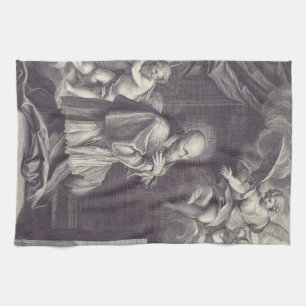 Linge De Cuisine Saint François de Sales Art en noir et blanc