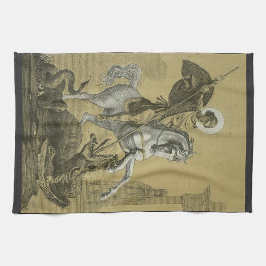 Linge De Cuisine Saint George Patron d'Angleterre (Horizontal)