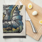 Linge De Cuisine Saint George Patron d'Angleterre (Quart Plié)