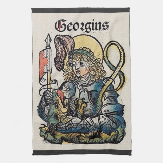 Linge De Cuisine Saint George Patron d'Angleterre (Vertical)