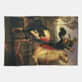 Linge De Cuisine Saint Georges combattant le dragon par Raphaël San (Horizontal)