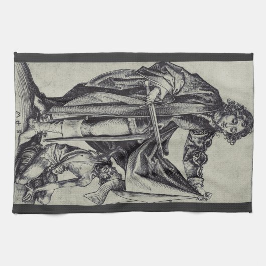 Linge De Cuisine Saint Martin de Tours Gravure d'art (Horizontal)