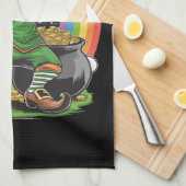 Linge De Cuisine Saint-Patrick Farfouillant Leprechaun Danse Dab (Quart Plié)