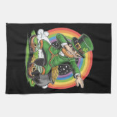 Linge De Cuisine Saint-Patrick Farfouillant Leprechaun Danse Dab (Horizontal)