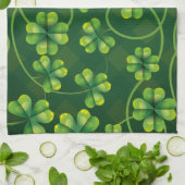 Linge De Cuisine Saint Patrick's Day Shamrock Plaid (Plié)