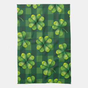 Linge De Cuisine Saint Patrick's Day Shamrock Plaid