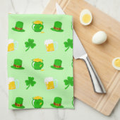 Linge De Cuisine Saint Patrick's Day Shamrock Pot of Gold Celtic Kn (Quart Plié)