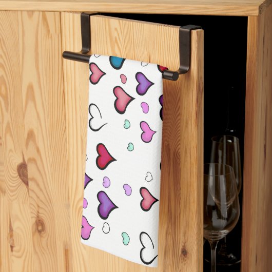 Linge De Cuisine Saint Valentin (Pliage en tiers)