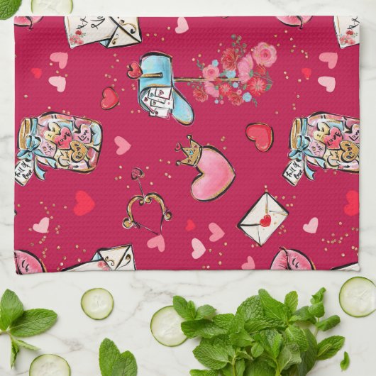 Linge De Cuisine Saint-Valentin (Plié)