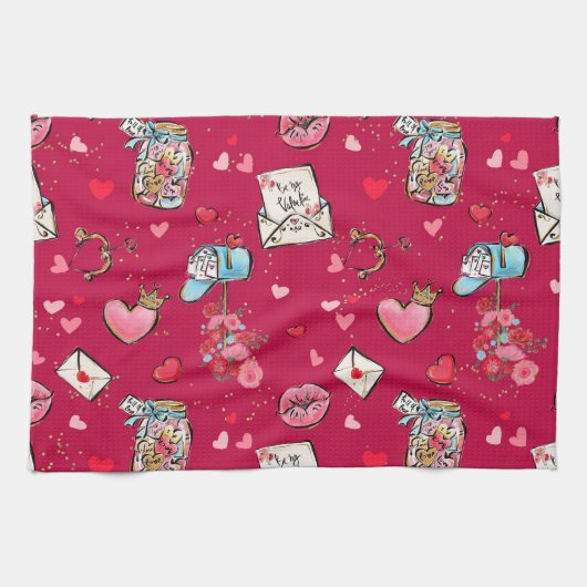 Linge De Cuisine Saint-Valentin (Horizontal)