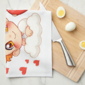 Linge De Cuisine Saint-Valentin 2025 : Angels mignons et joyeux 👼  (Quart Plié)