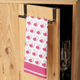 Linge De Cuisine Saint-Valentin Coeurs Tordus