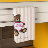 Linge De Cuisine Saint-Valentin Mignonne Ours Teddy
