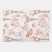Linge De Cuisine Saint-Valentin Romance Parisienne (Horizontal)