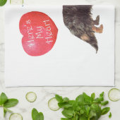 Linge De Cuisine Saint-Valentin teckel (Plié)