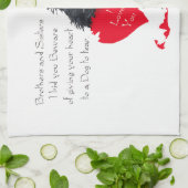 Linge De Cuisine Saint-Valentin Terrier Écossais (Plié)