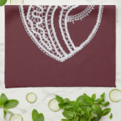 Linge De Cuisine Sainte Vierge Marie, dentelle (Plié)