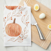 Linge De Cuisine Saison citrouille (Quart Plié)