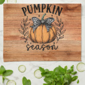 Linge De Cuisine Saison Citrouille Russe automne Thanksgiving (Plié)