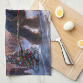 Linge De Cuisine Saison de Noël Cocker Spaniel (Quart Plié)