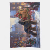 Linge De Cuisine Saison de Noël Cocker Spaniel (Vertical)