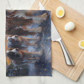 Linge De Cuisine Saison de Noël de l'espagnol Springer anglais (Quart Plié)