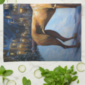 Linge De Cuisine Saison de Noël de Rhodesian Ridgeback (Plié)