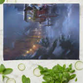 Linge De Cuisine Saison de Noël des bovins australiens (Plié)